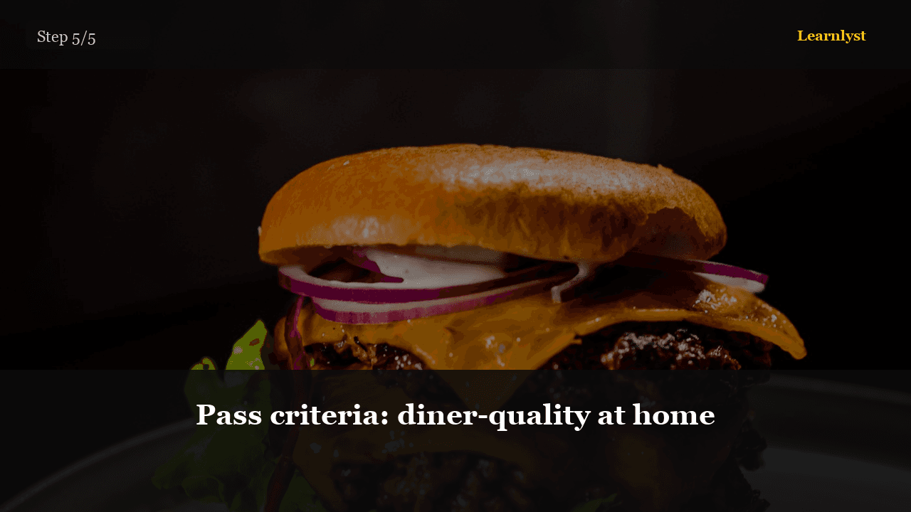 Pass criteria: diner-quality at home — step 5 photo from Smash Burger at Home That Beats Takeout