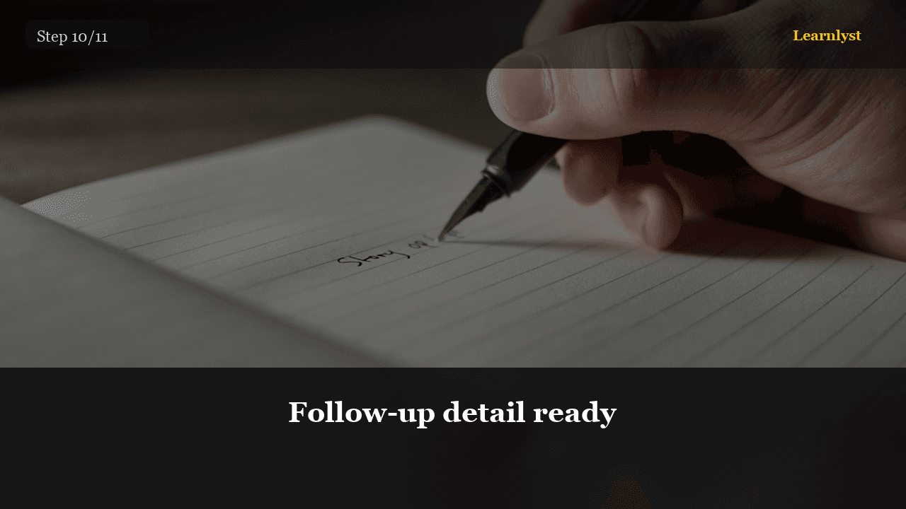 Follow-up detail ready — Career Skills tip photo