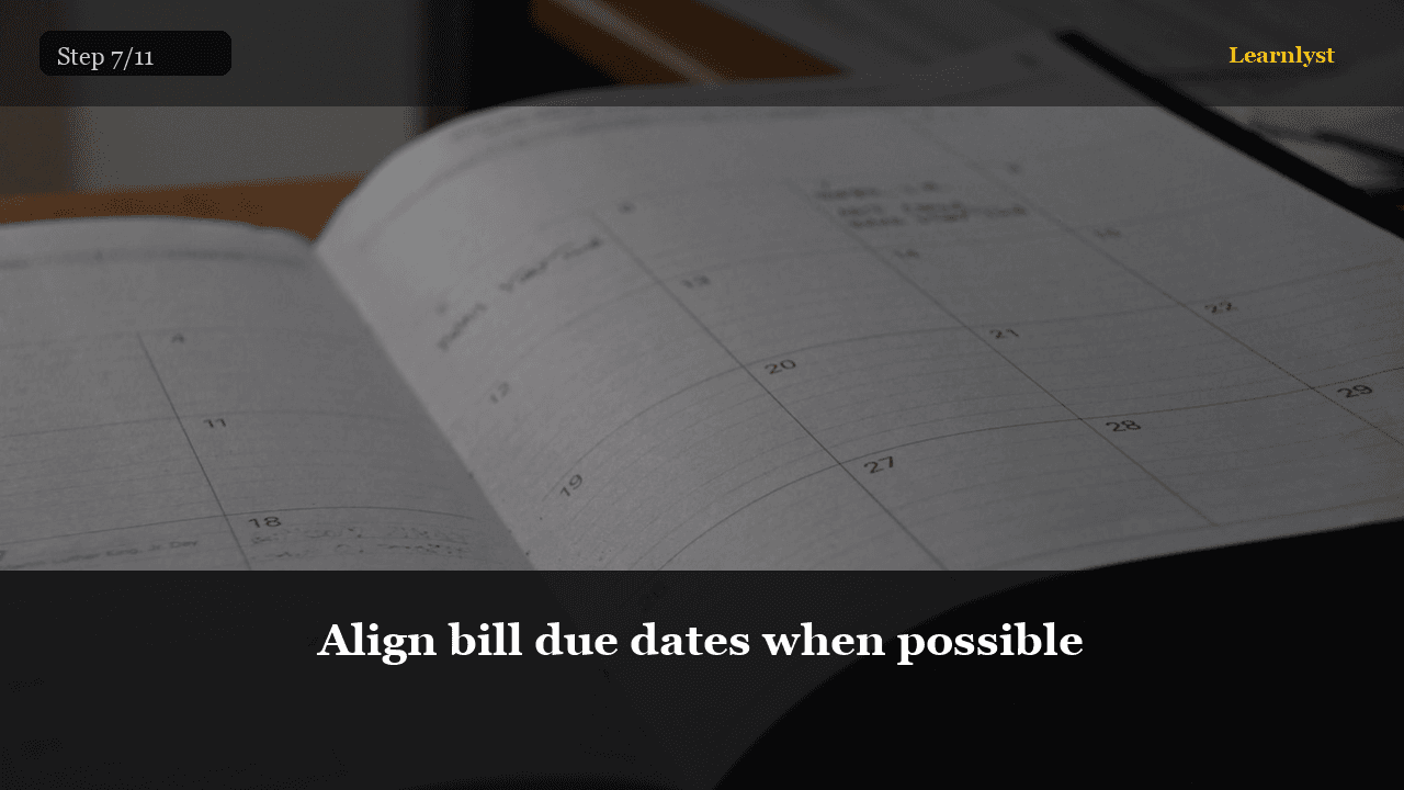 Align bill due dates when possible