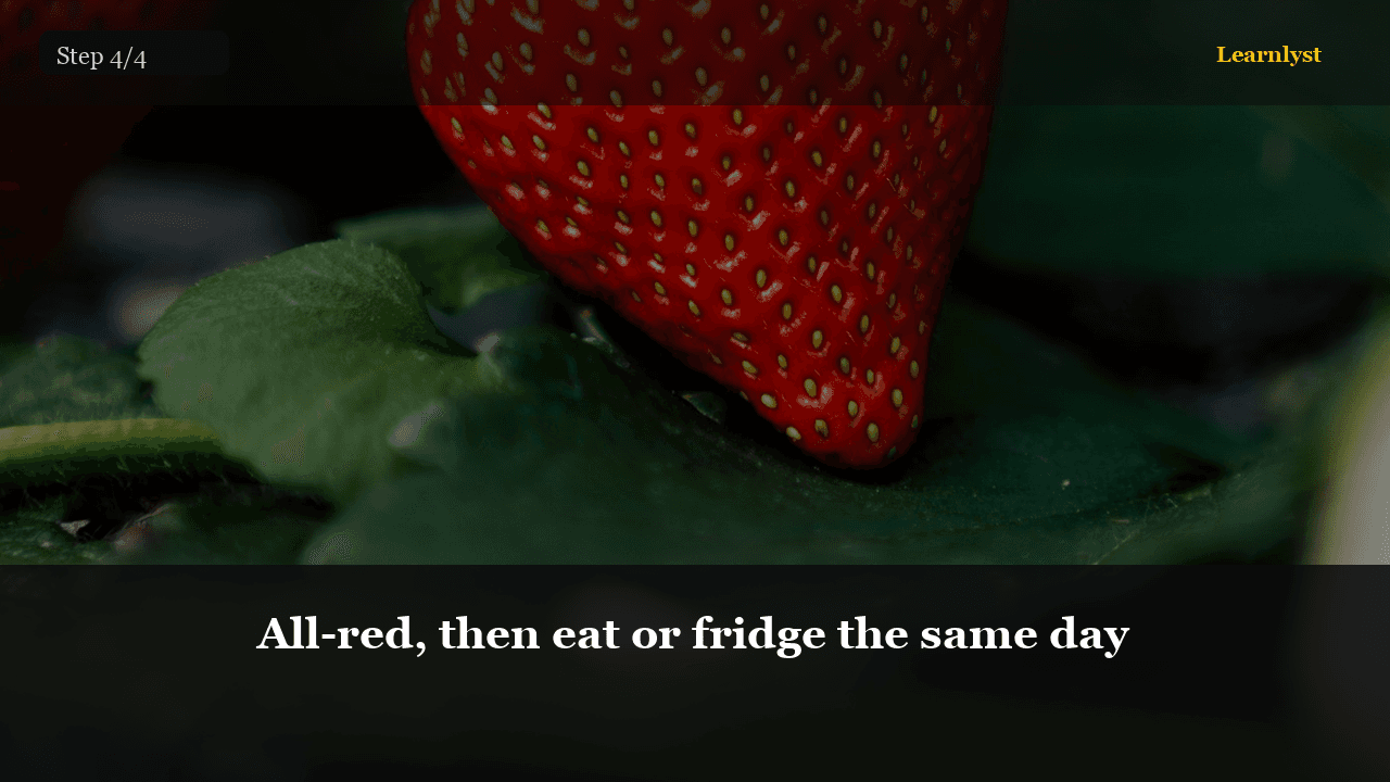 All-red, then eat or fridge the same day โ Gardening tip photo