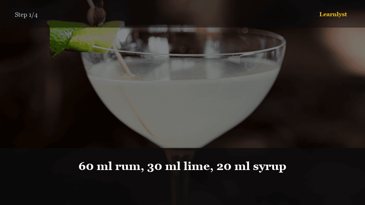 Three Classic Cocktails
