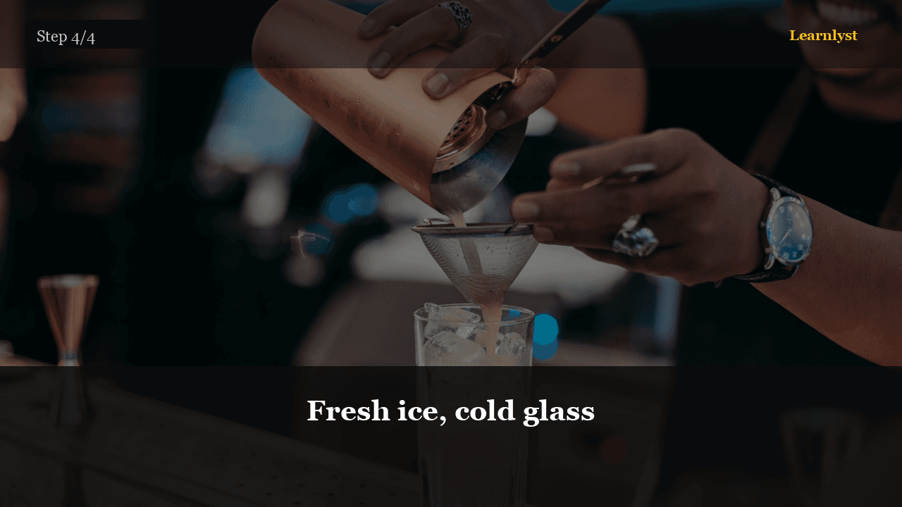 Fresh ice, cold glass — Coffee & Drinks tip photo