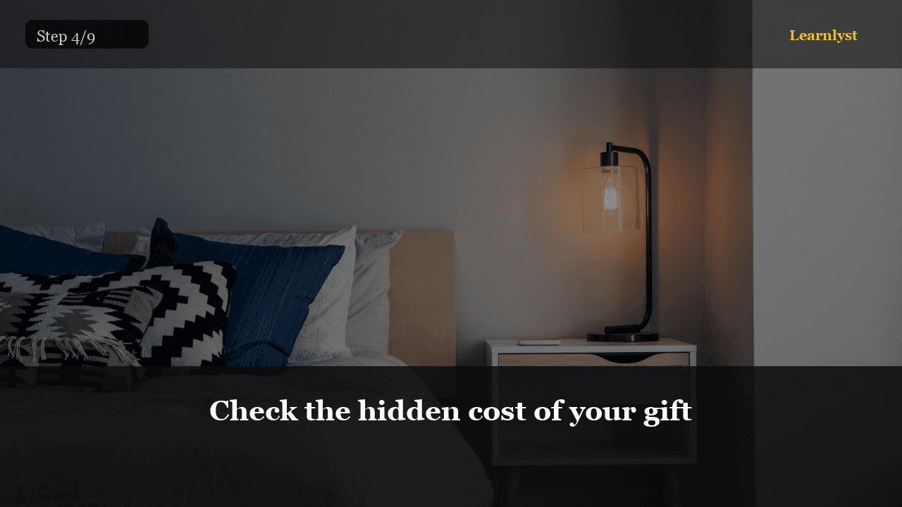 Check the hidden cost of your gift