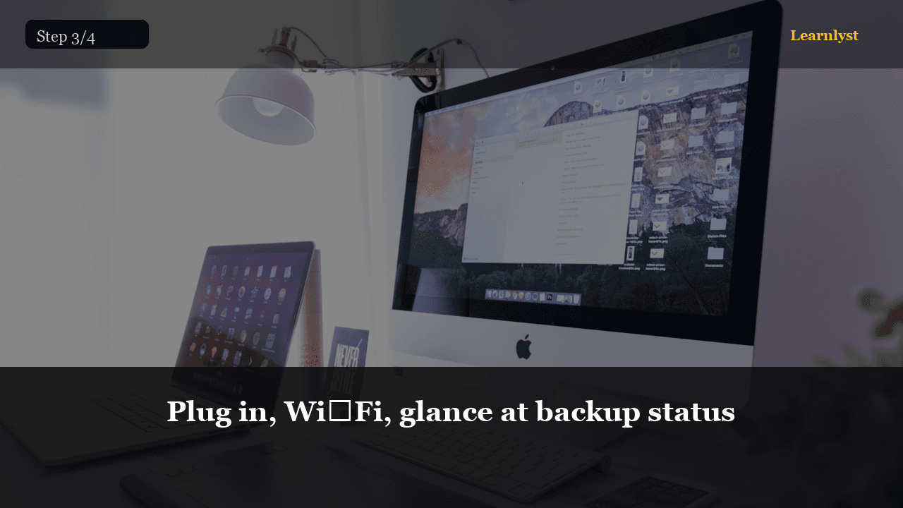 Plug in, Wi‑Fi, glance at backup status — Phones tip photo