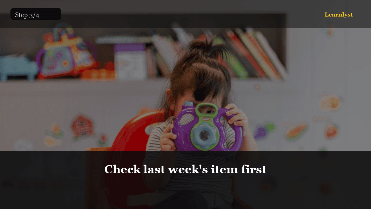 Check last week's item first — Parenting & Family tip photo