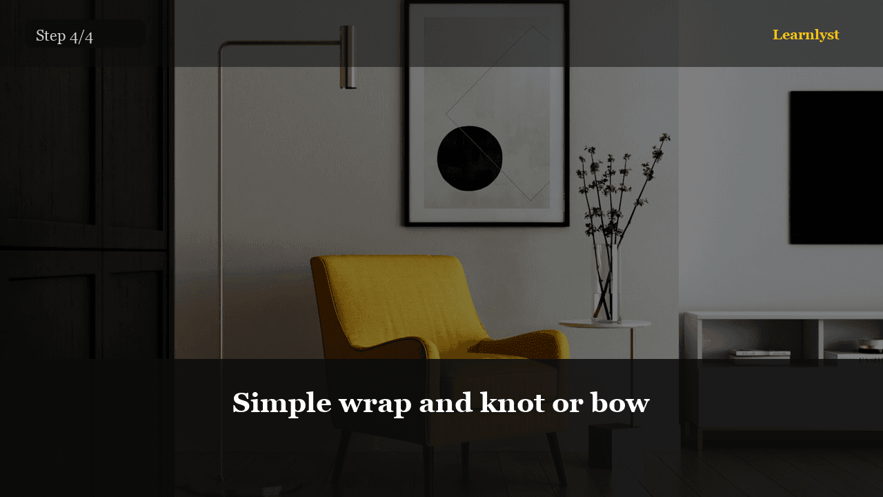 Simple wrap and knot or bow — Gifts & Giving tip photo